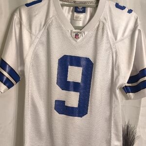 White and Blue Football Jersey